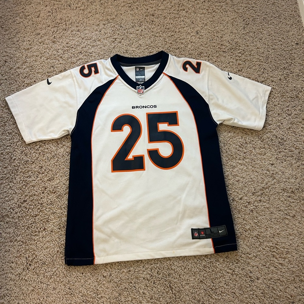 Denver Broncos Chris Harris Jr white jersey #25
